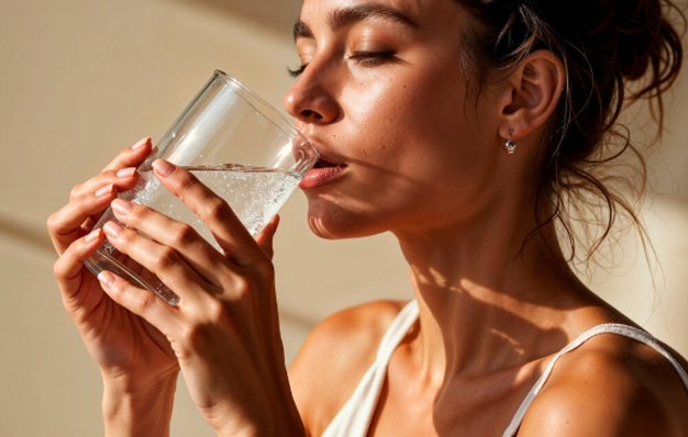 Beauty hydration using premium drinking water